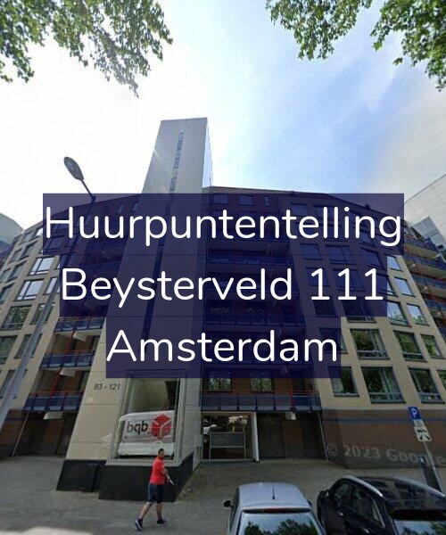 Foto gevel Huurpuntentelling voor Beysterveld 111, Amsterdam