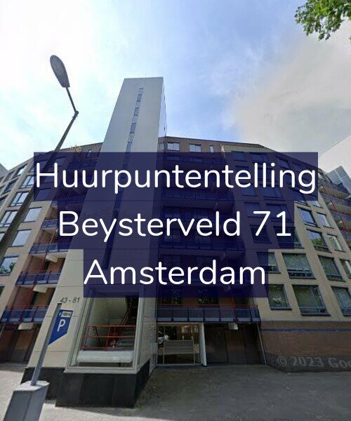 Foto gevel Huurpuntentelling voor Beysterveld 71, Amsterdam