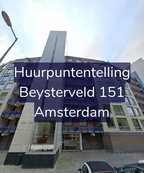 Foto gevel Huurpuntentelling voor Beysterveld 151, Amsterdam