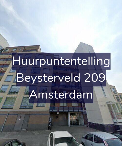 Foto gevel Huurpuntentelling voor Beysterveld 209, Amsterdam