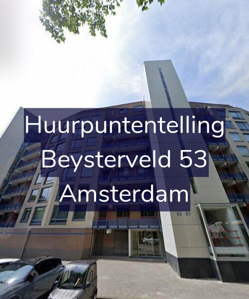 Foto gevel Huurpuntentelling voor Beysterveld 53, Amsterdam