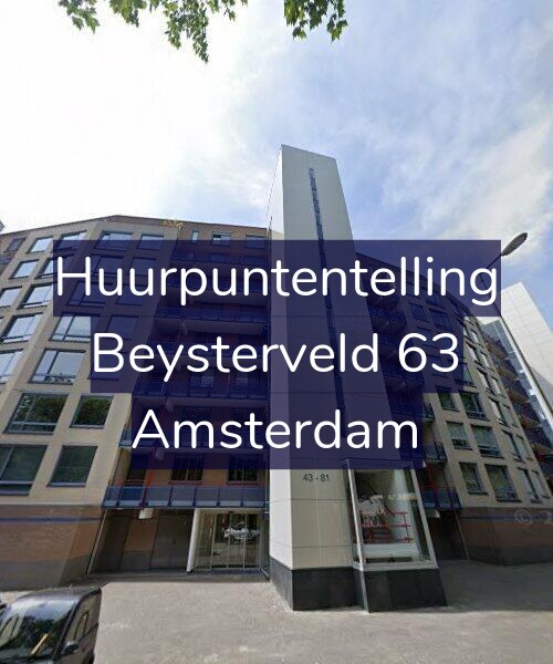 Foto gevel Huurpuntentelling voor Beysterveld 63, Amsterdam