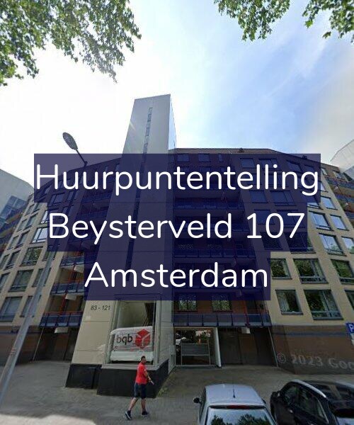 Foto gevel Huurpuntentelling voor Beysterveld 107, Amsterdam