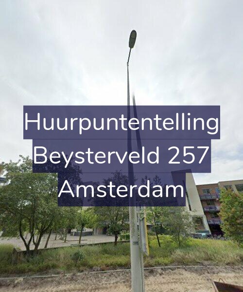 Foto gevel Huurpuntentelling voor Beysterveld 257, Amsterdam