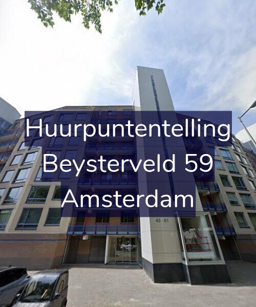 Foto gevel Huurpuntentelling voor Beysterveld 59, Amsterdam