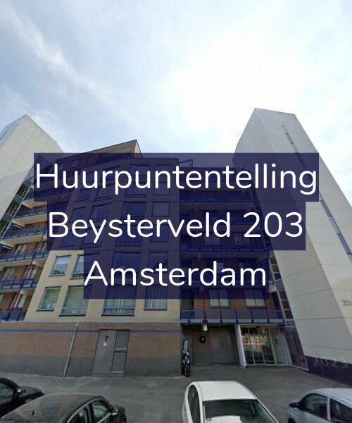 Foto gevel Huurpuntentelling voor Beysterveld 203, Amsterdam