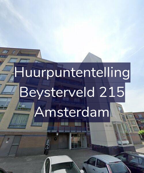 Foto gevel Huurpuntentelling voor Beysterveld 215, Amsterdam