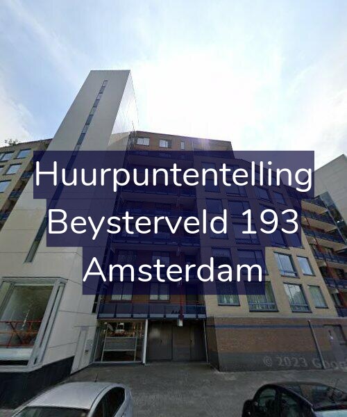 Foto gevel Huurpuntentelling voor Beysterveld 193, Amsterdam