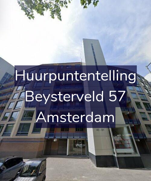 Foto gevel Huurpuntentelling voor Beysterveld 57, Amsterdam