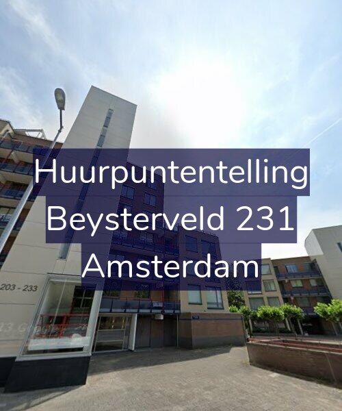 Foto gevel Huurpuntentelling voor Beysterveld 231, Amsterdam