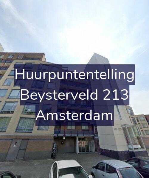 Foto gevel Huurpuntentelling voor Beysterveld 213, Amsterdam