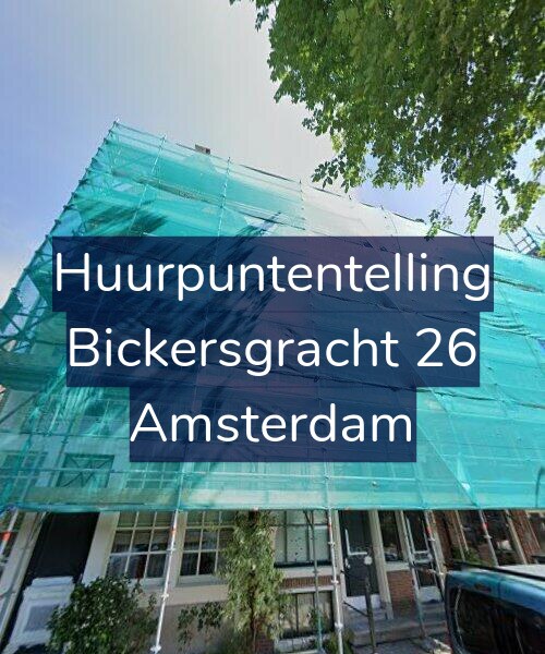 Foto gevel Huurpuntentelling voor Bickersgracht 26, Amsterdam