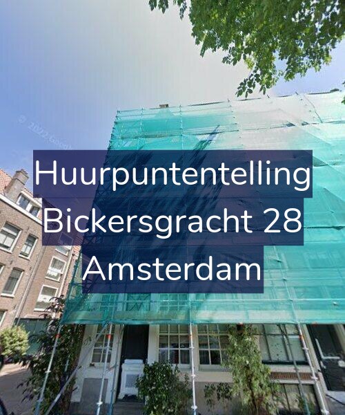 Foto gevel Huurpuntentelling voor Bickersgracht 28, Amsterdam