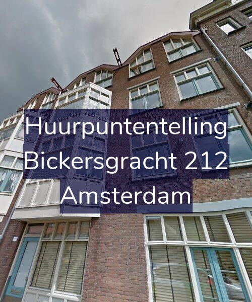Foto gevel Huurpuntentelling voor Bickersgracht 212, Amsterdam