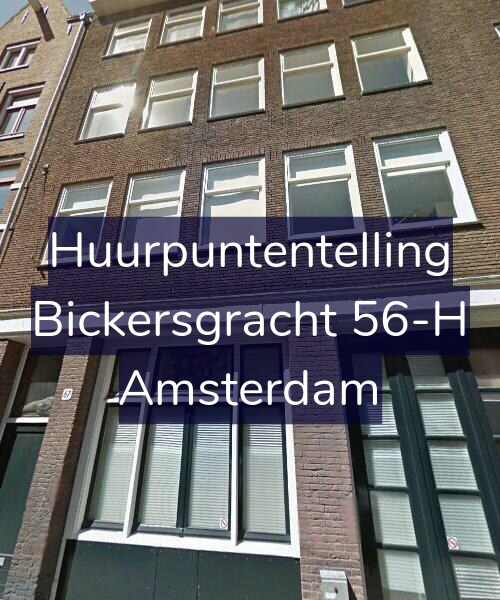 Foto gevel Huurpuntentelling voor Bickersgracht 56-H, Amsterdam