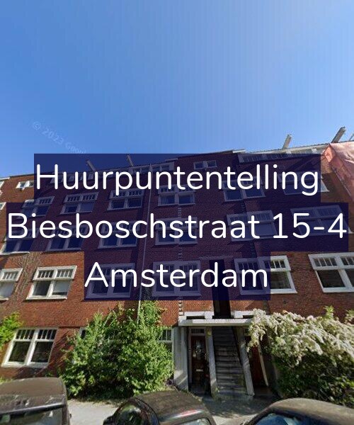 Foto gevel Huurpuntentelling voor Biesboschstraat 15-4, Amsterdam