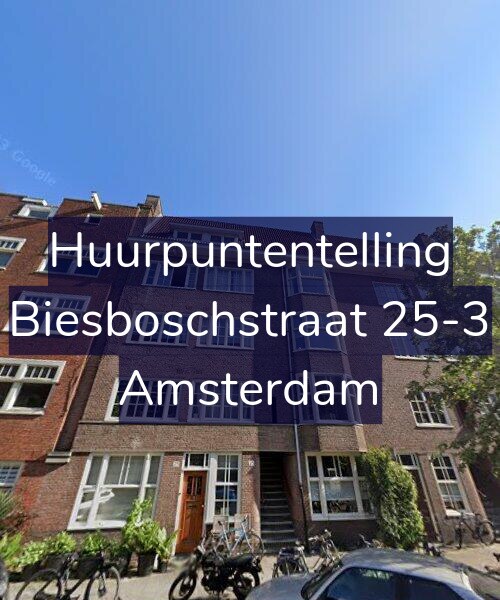 Foto gevel Huurpuntentelling voor Biesboschstraat 25-3, Amsterdam