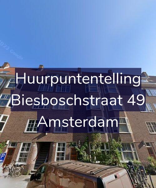 Foto gevel Huurpuntentelling voor Biesboschstraat 49, Amsterdam
