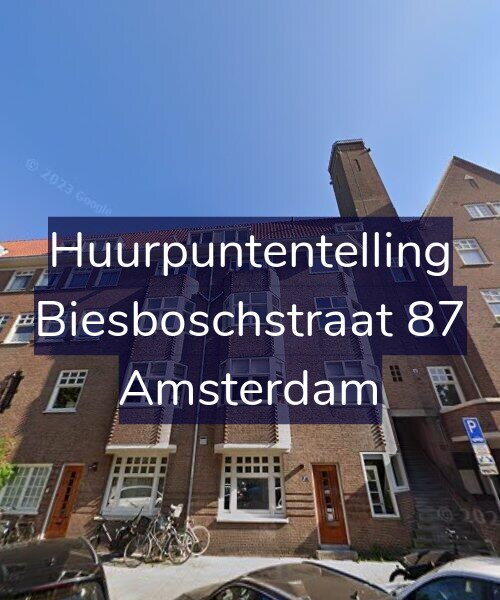 Foto gevel Huurpuntentelling voor Biesboschstraat 87, Amsterdam