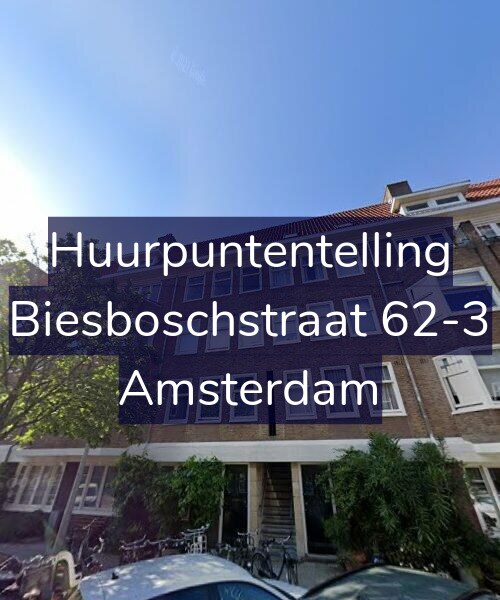 Foto gevel Huurpuntentelling voor Biesboschstraat 62-3, Amsterdam