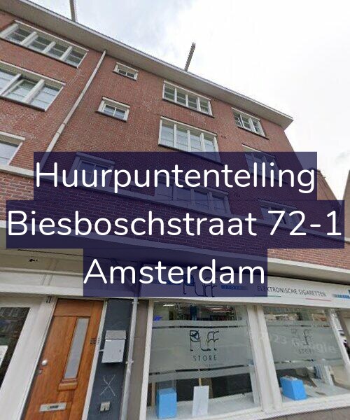 Foto gevel Huurpuntentelling voor Biesboschstraat 72-1, Amsterdam
