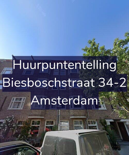 Foto gevel Huurpuntentelling voor Biesboschstraat 34-2, Amsterdam