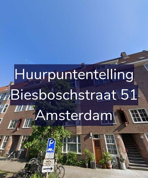 Foto gevel Huurpuntentelling voor Biesboschstraat 51, Amsterdam