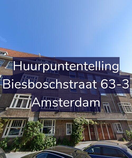 Foto gevel Huurpuntentelling voor Biesboschstraat 63-3, Amsterdam