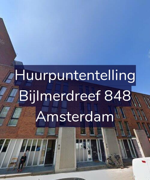 Foto gevel Huurpuntentelling voor Bijlmerdreef 848, Amsterdam