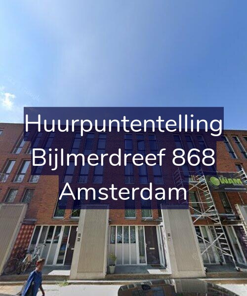 Foto gevel Huurpuntentelling voor Bijlmerdreef 868, Amsterdam