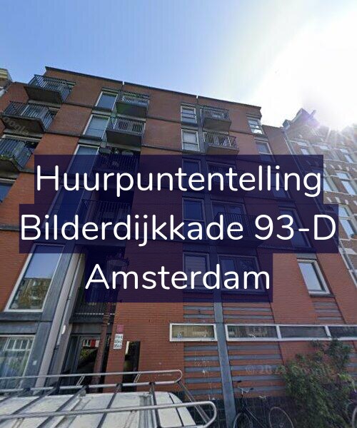 Foto gevel Huurpuntentelling voor Bilderdijkkade 93-D, Amsterdam