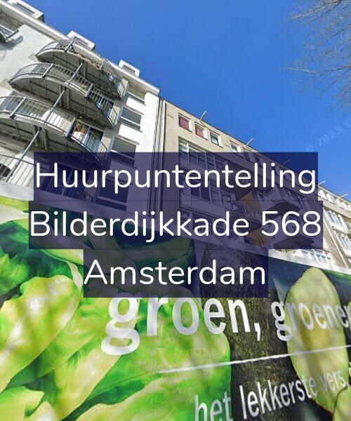 Foto gevel Huurpuntentelling voor Bilderdijkkade 568, Amsterdam