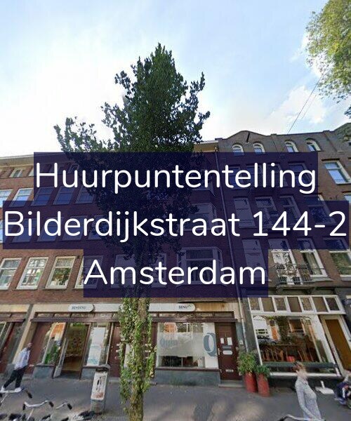 Foto gevel Huurpuntentelling voor Bilderdijkstraat 144-2, Amsterdam