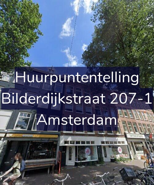 Foto gevel Huurpuntentelling voor Bilderdijkstraat 207-1, Amsterdam