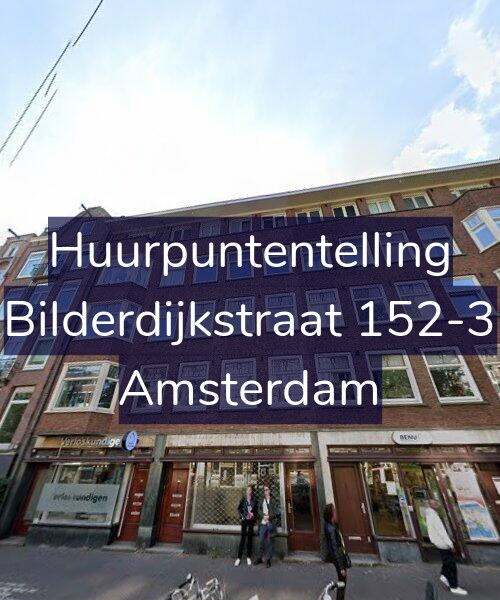 Foto gevel Huurpuntentelling voor Bilderdijkstraat 152-3, Amsterdam