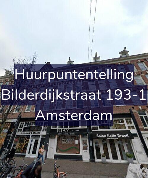 Foto gevel Huurpuntentelling voor Bilderdijkstraat 193-1, Amsterdam