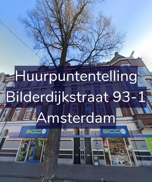 Foto gevel Huurpuntentelling voor Bilderdijkstraat 93-1, Amsterdam