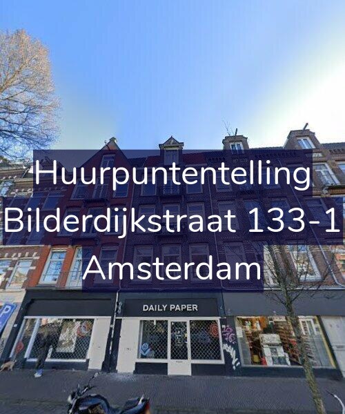 Foto gevel Huurpuntentelling voor Bilderdijkstraat 133-1, Amsterdam