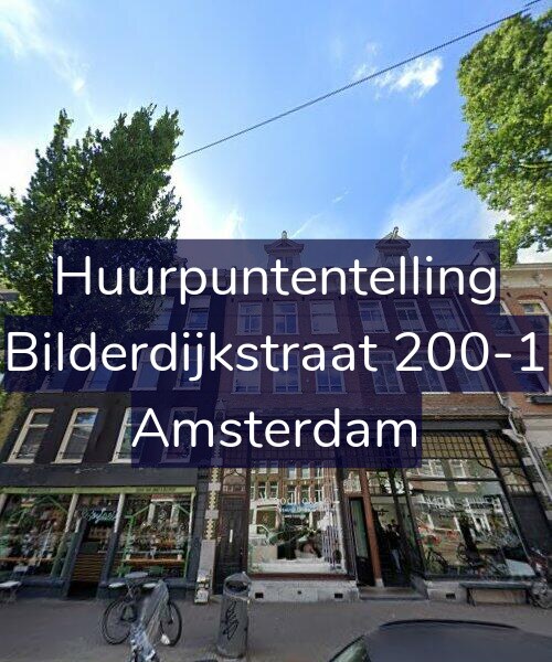 Foto gevel Huurpuntentelling voor Bilderdijkstraat 200-1, Amsterdam