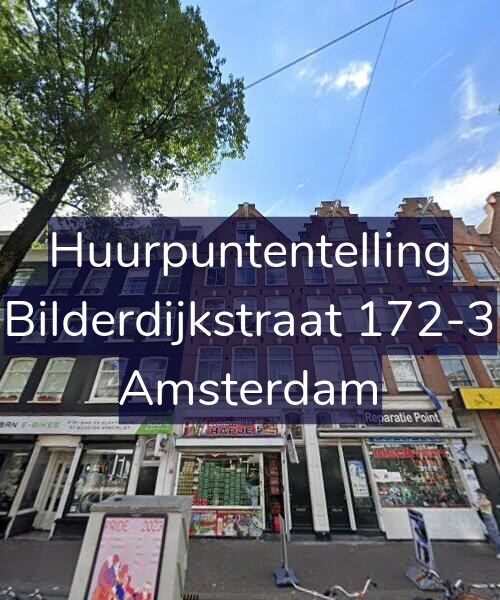 Foto gevel Huurpuntentelling voor Bilderdijkstraat 172-3, Amsterdam