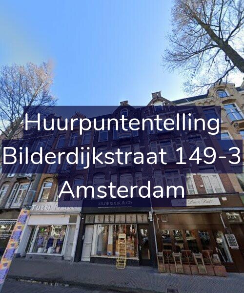 Foto gevel Huurpuntentelling voor Bilderdijkstraat 149-3, Amsterdam