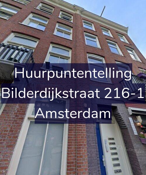 Foto gevel Huurpuntentelling voor Bilderdijkstraat 216-1, Amsterdam