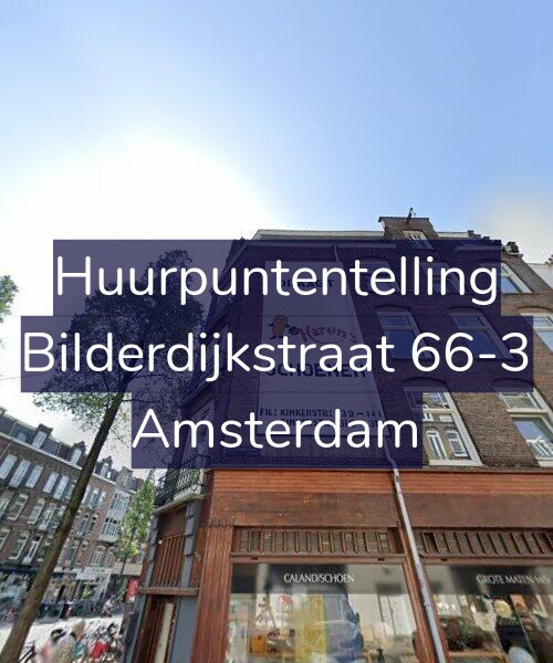 Foto gevel Huurpuntentelling voor Bilderdijkstraat 66-3, Amsterdam