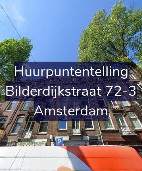 Foto gevel Huurpuntentelling voor Bilderdijkstraat 72-3, Amsterdam