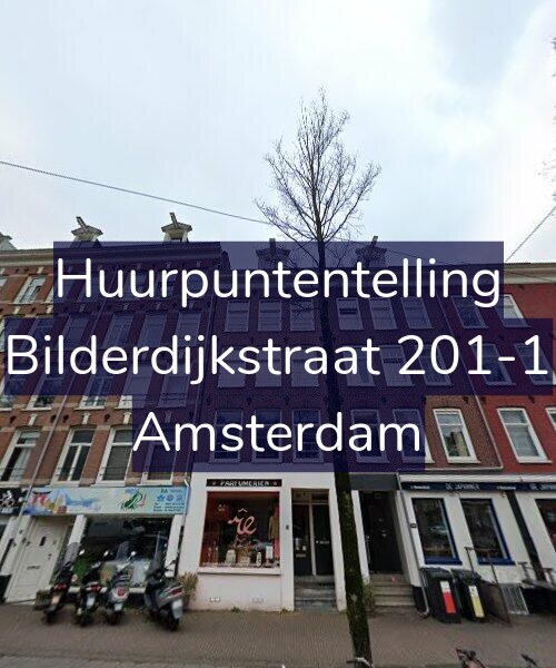 Foto gevel Huurpuntentelling voor Bilderdijkstraat 201-1, Amsterdam