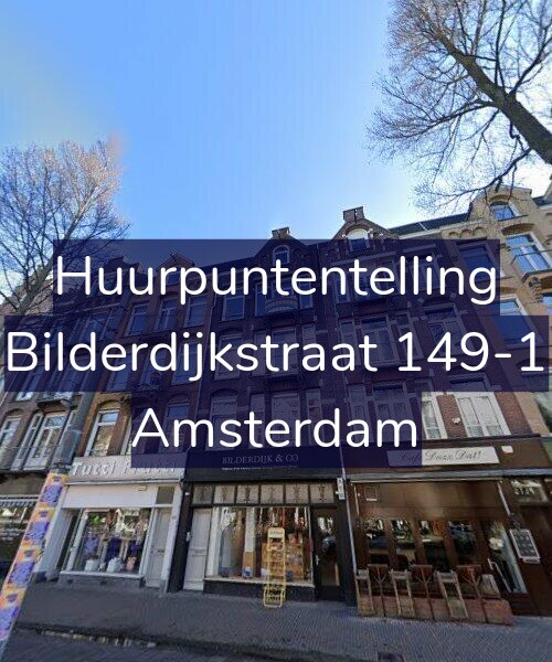 Foto gevel Huurpuntentelling voor Bilderdijkstraat 149-1, Amsterdam
