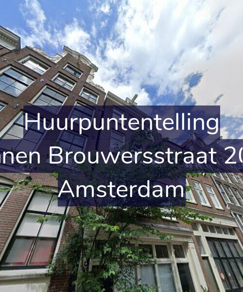Foto gevel Huurpuntentelling voor Binnen Brouwersstraat 20-3, Amsterdam