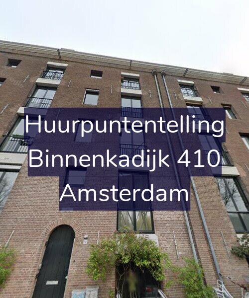 Foto gevel Huurpuntentelling voor Binnenkadijk 410, Amsterdam