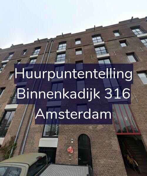 Foto gevel Huurpuntentelling voor Binnenkadijk 316, Amsterdam