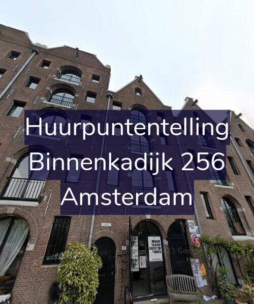 Foto gevel Huurpuntentelling voor Binnenkadijk 256, Amsterdam